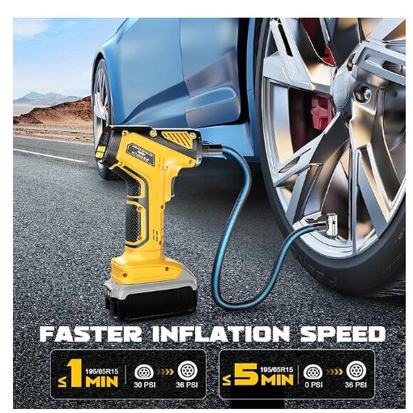 Air Compressor uses 20VBatt, 150PSI Air PumpDigital Pressure Gauge, (No Battery) - Picture 2 of 8